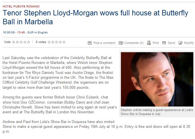 Stephen Lloyd-Morgan - Tenor