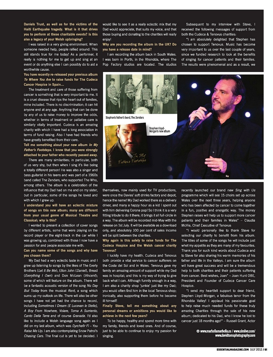 Stephen Lloyd-Morgan In My Father's Footsteps Essential Marbella Magazine